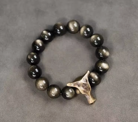 Obsidian Bullforce Bracelet – Power, Protection & Presence