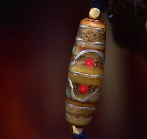 Sacred Dzi Bead Tibetan Protection Bracelet
