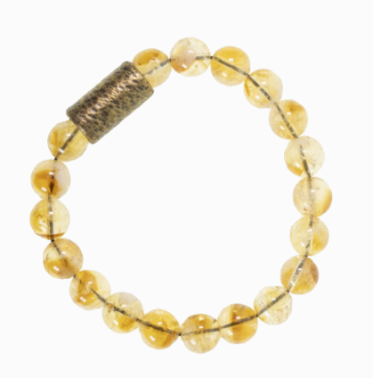 Tibetan Citrine Bracelet for Wealth & Inner Harmony