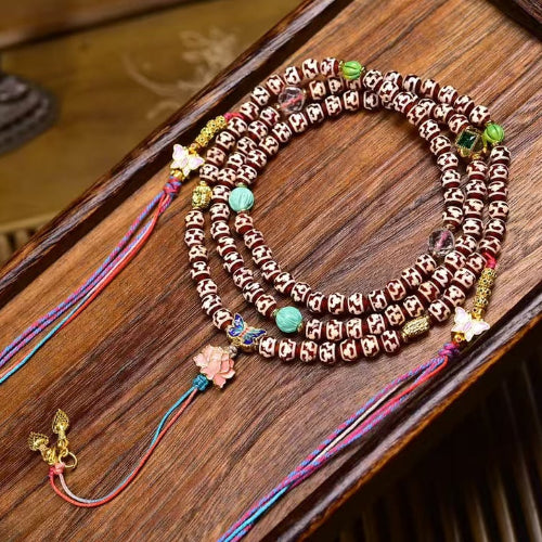 Aquarius Dzi beads 108 pieces