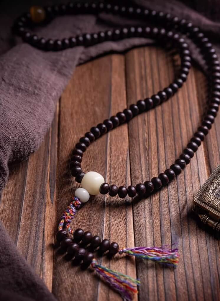 Natural Purple Gold Bowl Bodhi 108-Bead Mala – For Focus &  Charm