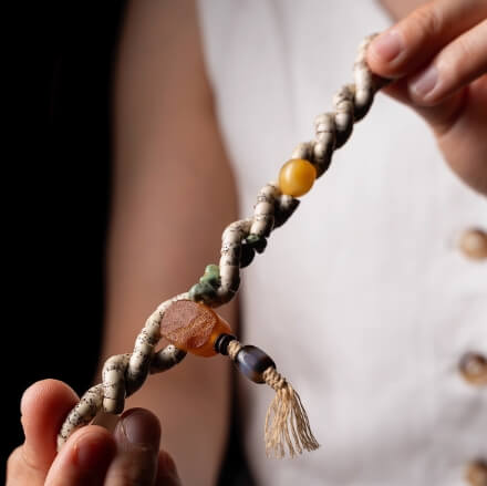 Original Star-Moon Bodhi 108-Bead Bracelet – For Fortune & Protection