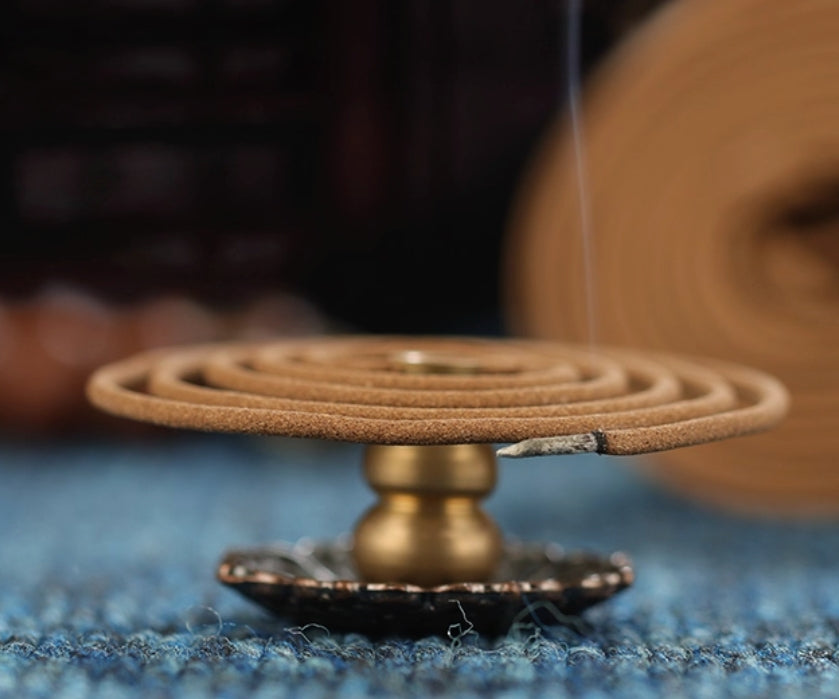 Tibetan Labrang 25-Herb Coil Incense – For Wealth, Peace & Home Blessings