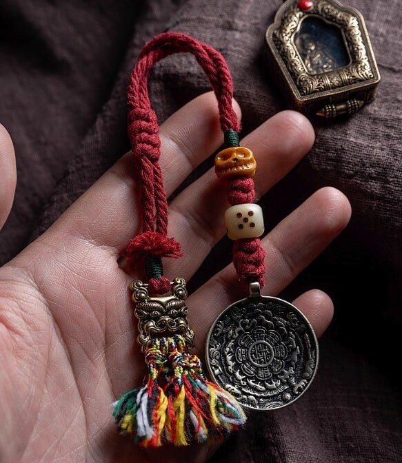 Tibetan Handwoven Multi-Use Ornament – For Luck & Protection