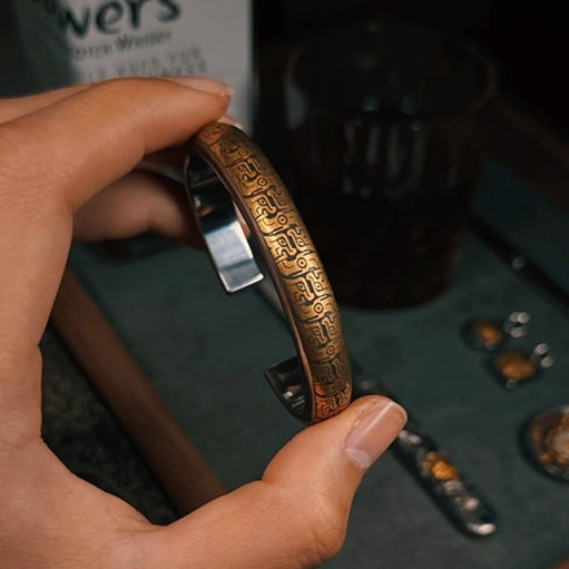 Pencok Bracelet – 24K Gold Iron-Cut Relief, for Heritage & Sacred Grace