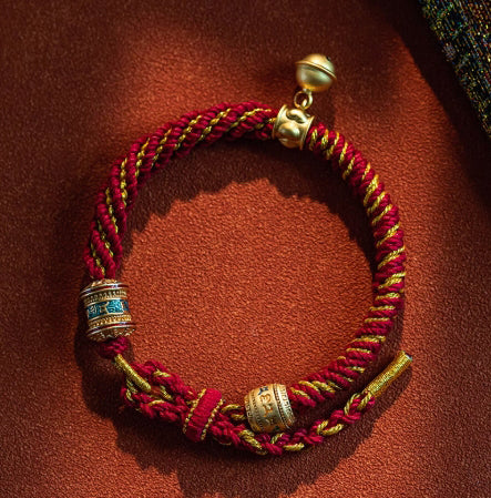 Five Paths to Fortune – Tibetan Mantra Cord Bracelet