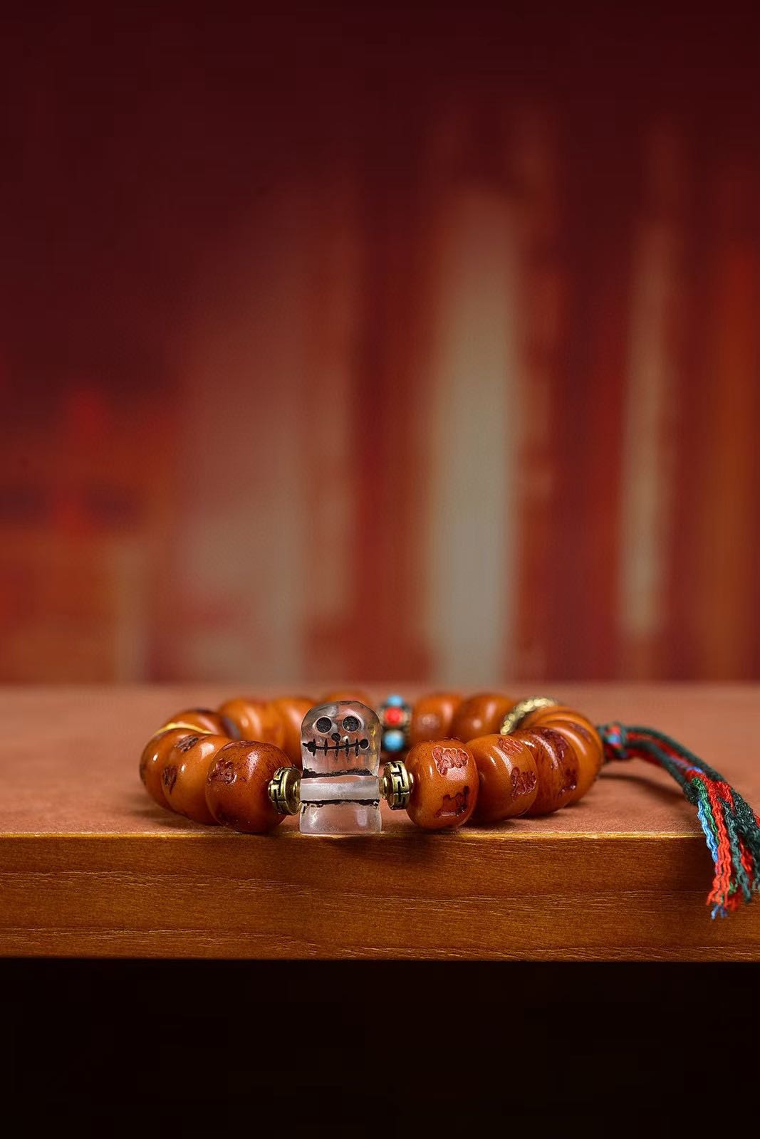 Health and tranquility, barrel beads bracelet