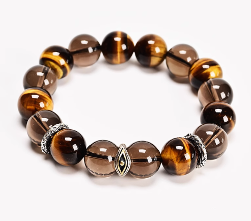 Tiger's Eye Guardian Bracelet for Wealth & Clarity