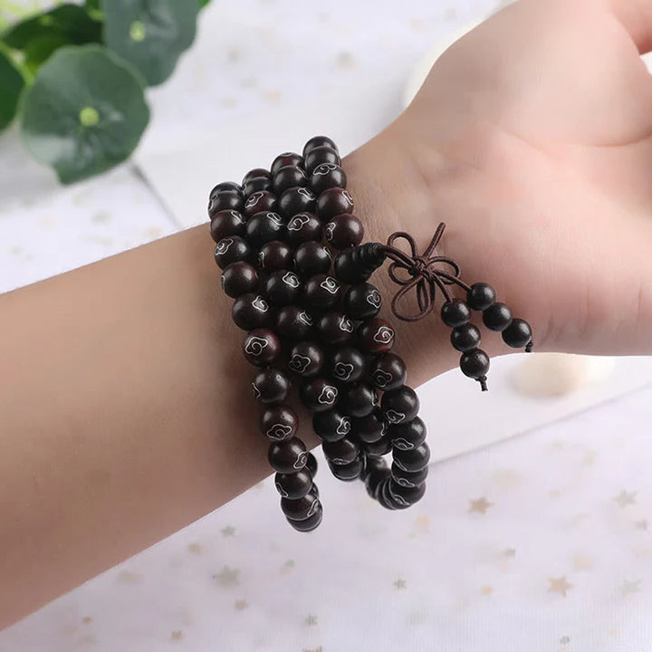 Red Sandalwood Silver Protection Bracelet