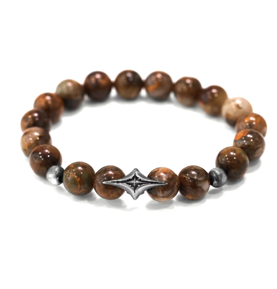 Himalayan Golden Storm & Silver Guide Bracelet