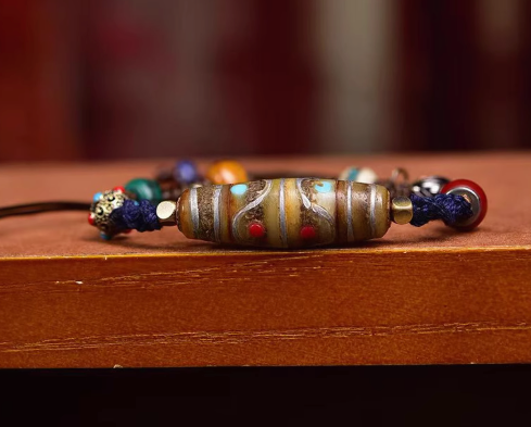 Sacred Dzi Bead Tibetan Protection Bracelet
