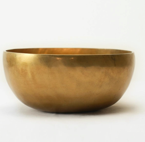 Handcrafted Tibetan Singing Bowl - 8" Bronze F Note for Meditation