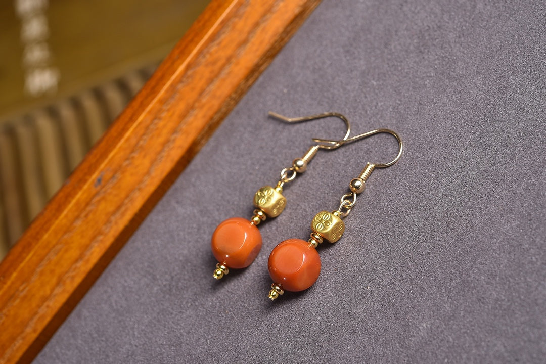 AGATE SQUARE EARRINGS